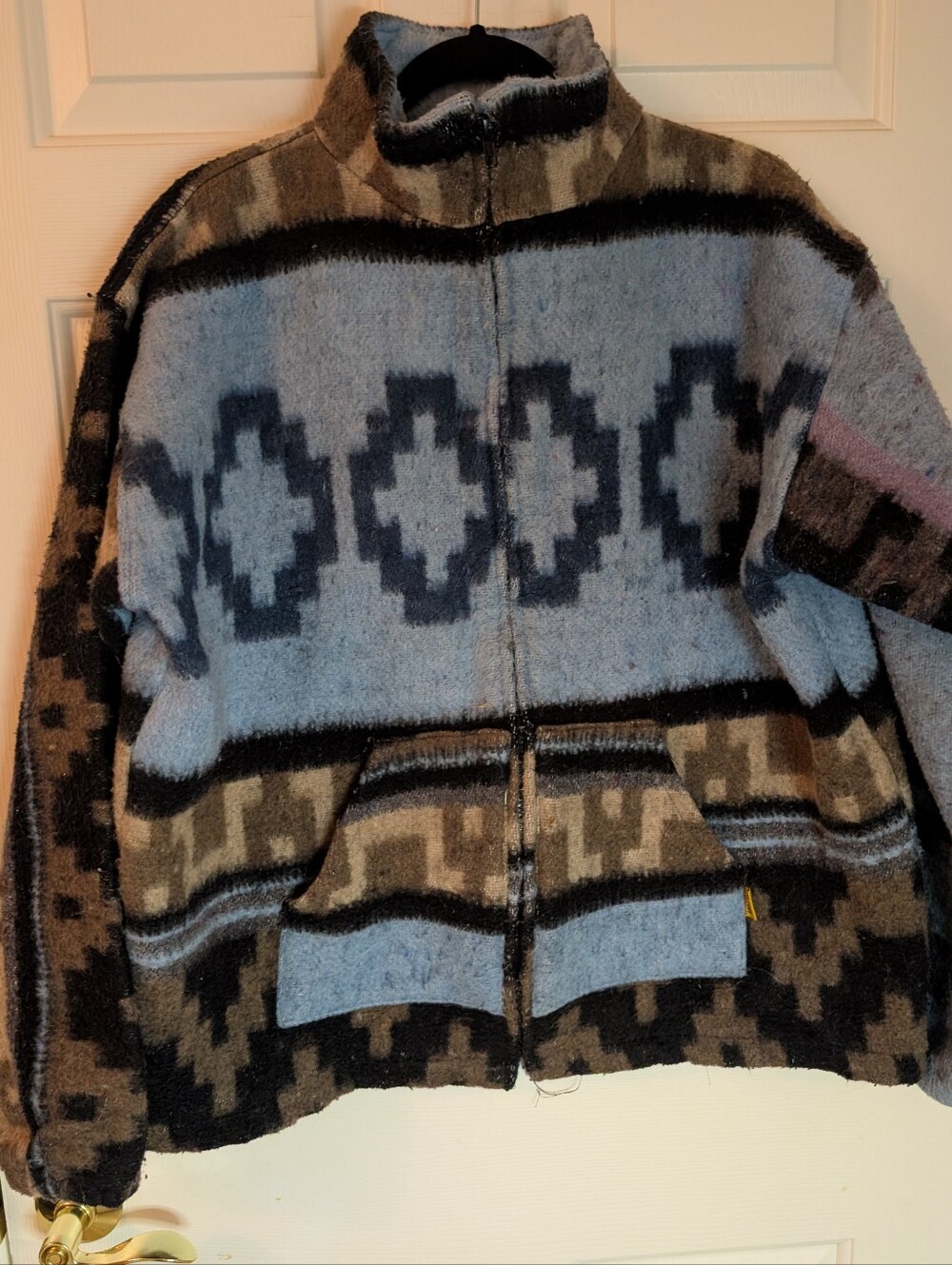 Vintage 80's Molina Southwest Aztec Zip jacket 42 L 44